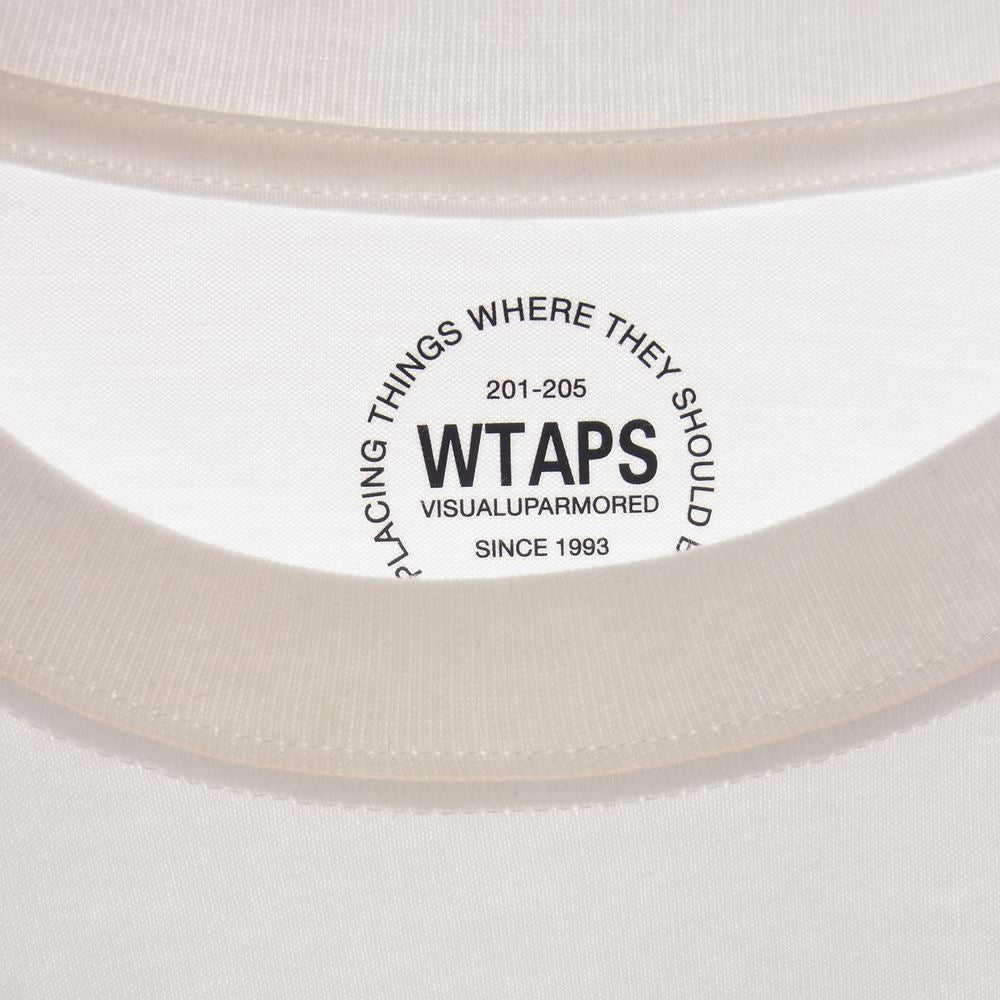 WTAPS ダブルタップス SCREEN スクリーン ロゴ プリント ロングスリーブ Tシャツ ロンT ホワイト ホワイト系 2【中古】