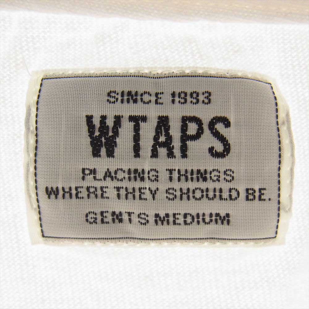 WTAPS ダブルタップス 171ATDT-CSM07 DESIGN LS HERALDRY/TEE.COTTON.LOOPWHEEL 長袖 Tシャツ ホワイト ホワイト系 medium【中古】