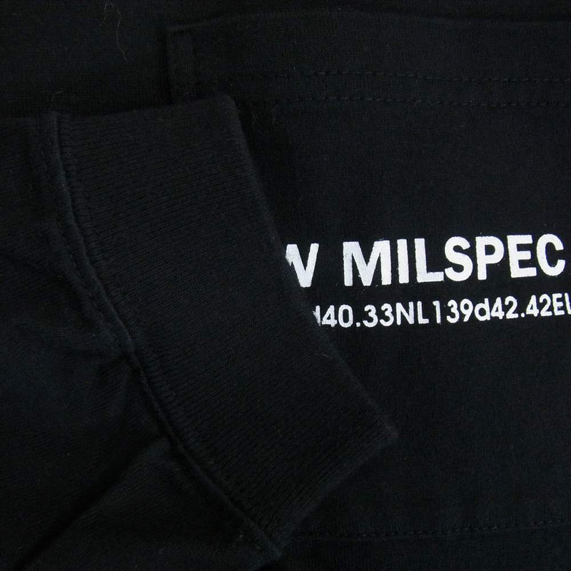 WTAPS ダブルタップス MILSPECC 長袖 Tシャツ ブラック ブラック系【中古】