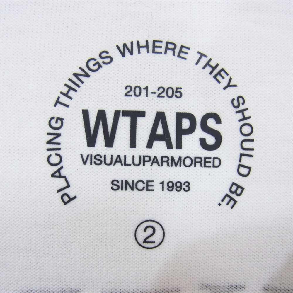 WTAPS ダブルタップス 17SS HERALDRY SCREEN L/S TEE 長袖 Tシャツ ホワイト系 2【中古】