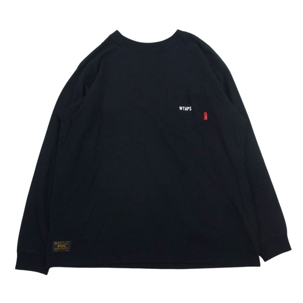 WTAPS ダブルタップス 162ATDT-CSM06S LONG SLEEVE DESIGN 02 TEE クロスボーン 長袖 Tシャツ ブラック系 S【中古】