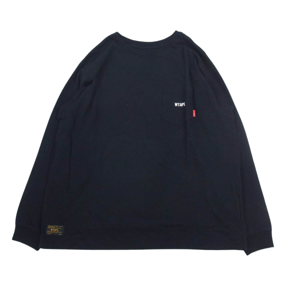 WTAPS ダブルタップス 162ATDT-CSM06S LONG SLEEVE DESIGN 02 TEE クロスボーン 長袖 Tシャツ ブラック系 M【中古】