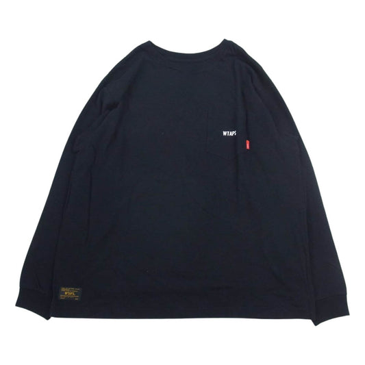 WTAPS ダブルタップス 162ATDT-CSM06S LONG SLEEVE DESIGN 02 TEE クロスボーン 長袖 Tシャツ ブラック系 M【中古】