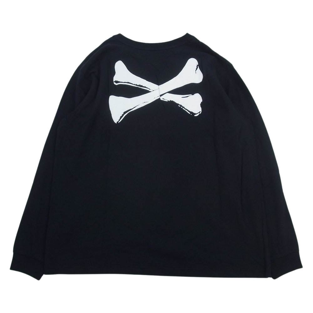 WTAPS ダブルタップス 162ATDT-CSM06S LONG SLEEVE DESIGN 02 TEE クロスボーン 長袖 Tシャツ ブラック系 M【中古】