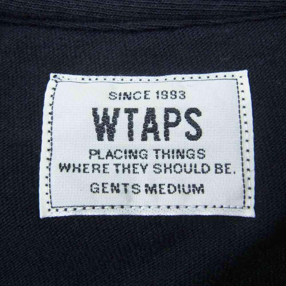 WTAPS ダブルタップス 162ATDT-CSM06S LONG SLEEVE DESIGN 02 TEE クロスボーン 長袖 Tシャツ ブラック系 M【中古】