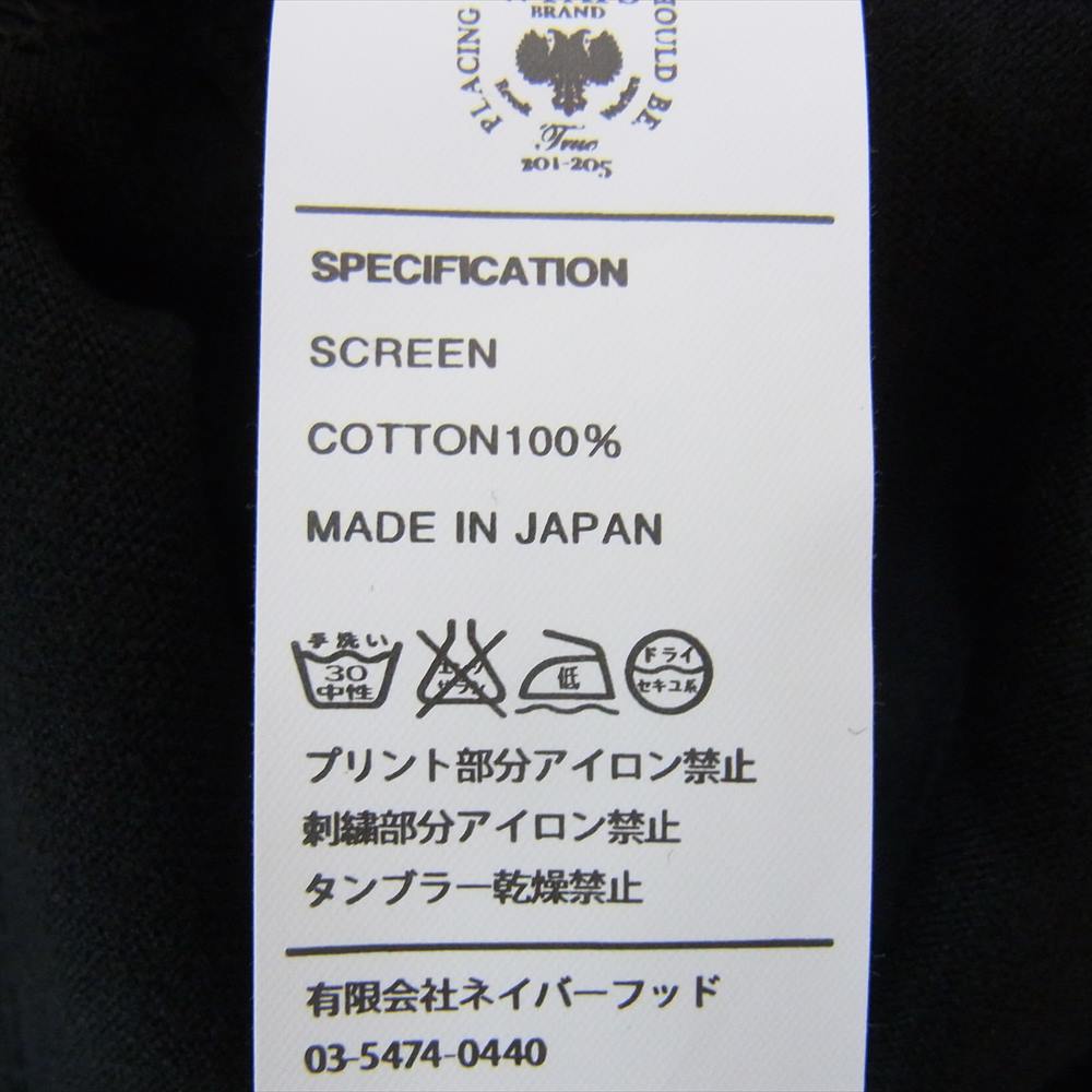WTAPS ダブルタップス 17SS HERALDRY SCREEN L/S TEE 長袖 Tシャツ ブラック系 2【中古】