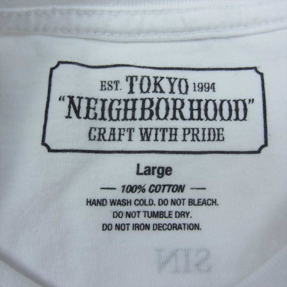 NEIGHBORHOOD ネイバーフッド × HIPPODROME STUDIO Jeff Decker スカルボーン ロングスリーブ Tシャツ ホワイト系 Large【中古】