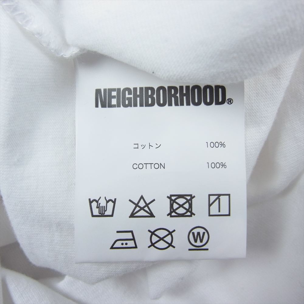 NEIGHBORHOOD ネイバーフッド × HIPPODROME STUDIO Jeff Decker スカルボーン ロングスリーブ Tシャツ ホワイト系 Large【中古】