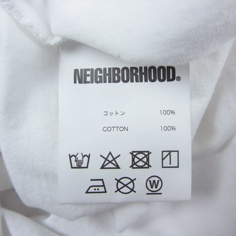 NEIGHBORHOOD ネイバーフッド × HIPPODROME STUDIO Jeff Decker スカルボーン ロングスリーブ Tシャツ ホワイト系 Large【中古】