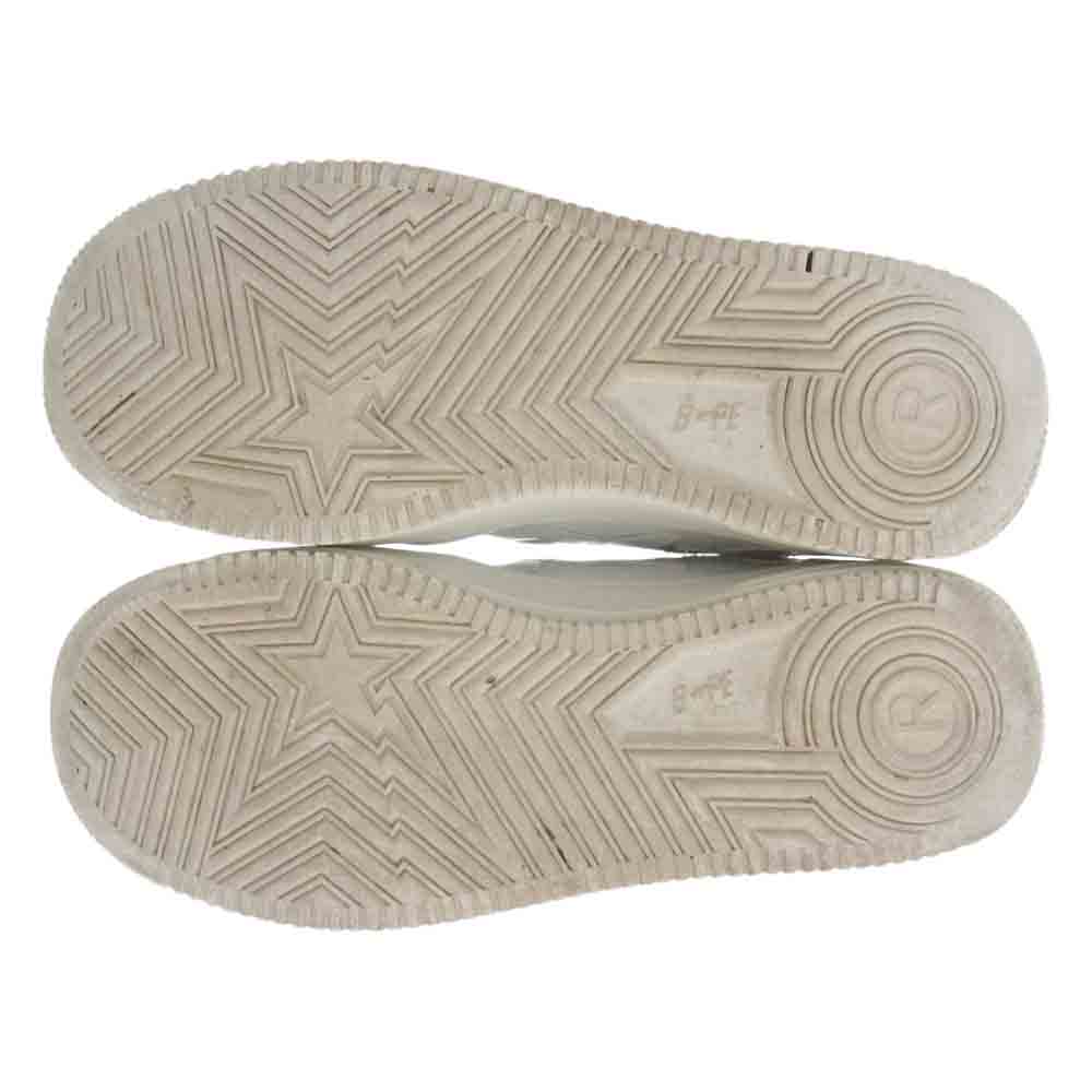 A BATHING APE アベイシングエイプ BAPE SK8 STA ベイプ エイプ スニーカー ホワイト系 26.5cm【中古】