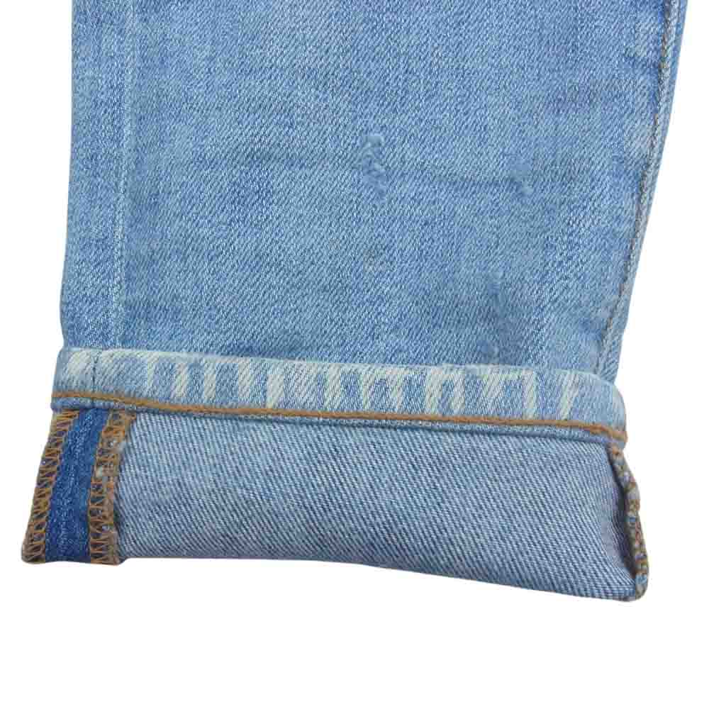 アミリ MAX13-DST 国内正規品 ペイズリー柄 バンダナ ダメージ加工 デニムパンツ ジーンズ ブルー インディゴブルー系 31【中古】