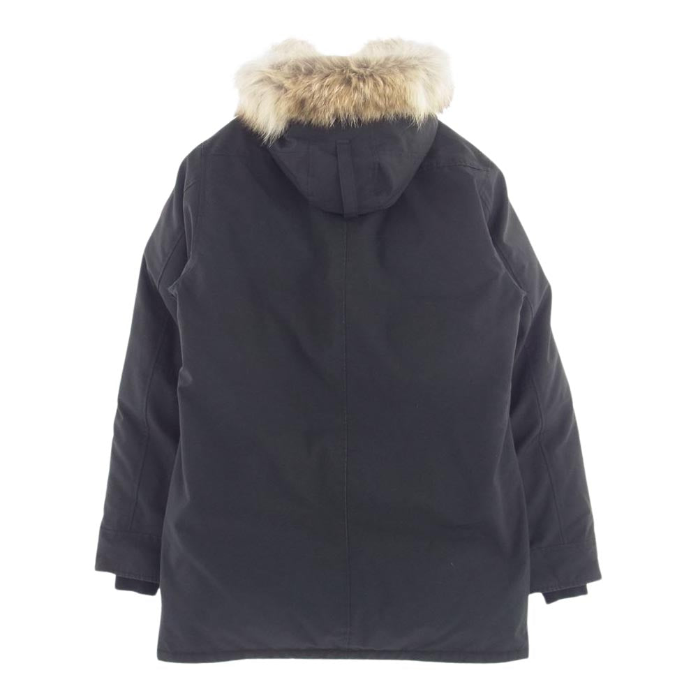 CANADA GOOSE カナダグース 3438JM   国内正規品 サザビータグ JASPER PARKA ジャスパー パーカ ロゴ ワッペン ダウン ジャケット ブラック系 L【中古】