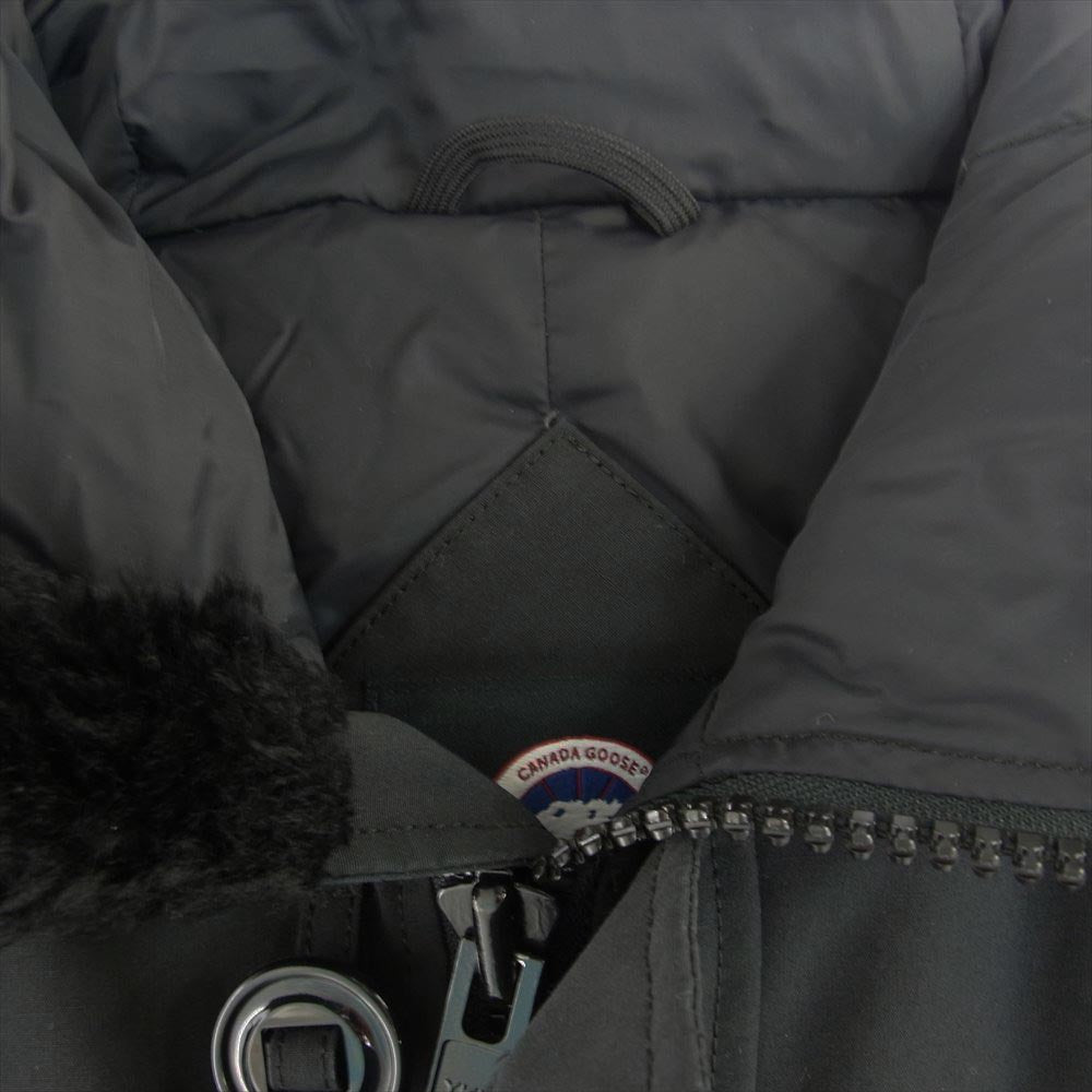 CANADA GOOSE カナダグース 3438JM   国内正規品 サザビータグ JASPER PARKA ジャスパー パーカ ロゴ ワッペン ダウン ジャケット ブラック系 L【中古】
