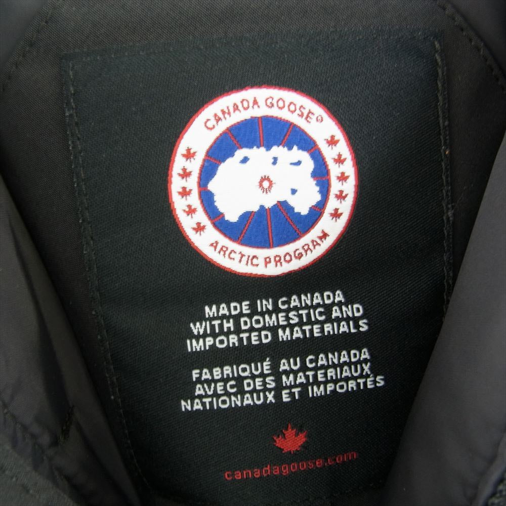 CANADA GOOSE カナダグース 3438JM   国内正規品 サザビータグ JASPER PARKA ジャスパー パーカ ロゴ ワッペン ダウン ジャケット ブラック系 L【中古】
