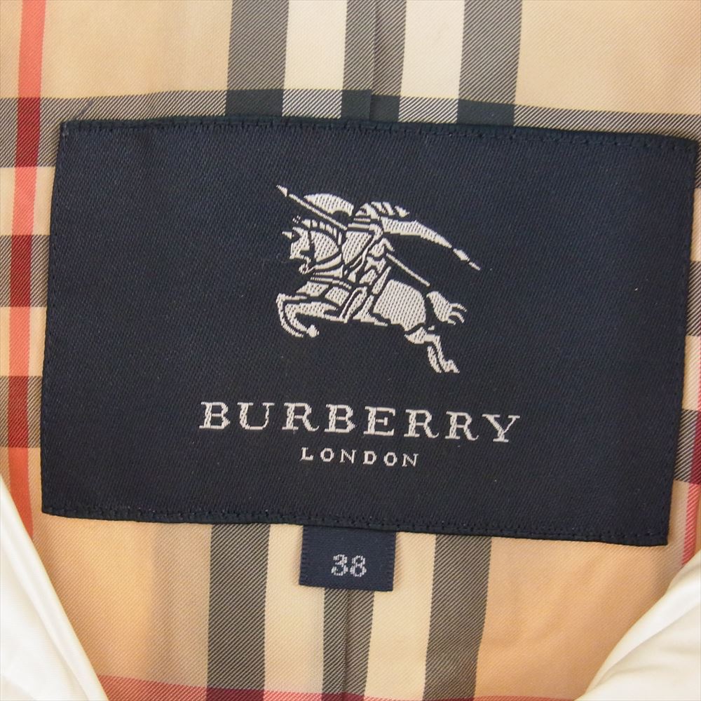 BURBERRY バーバリー FS349-856-4038 キルティング ダウン コート オフホワイト系 38【中古】