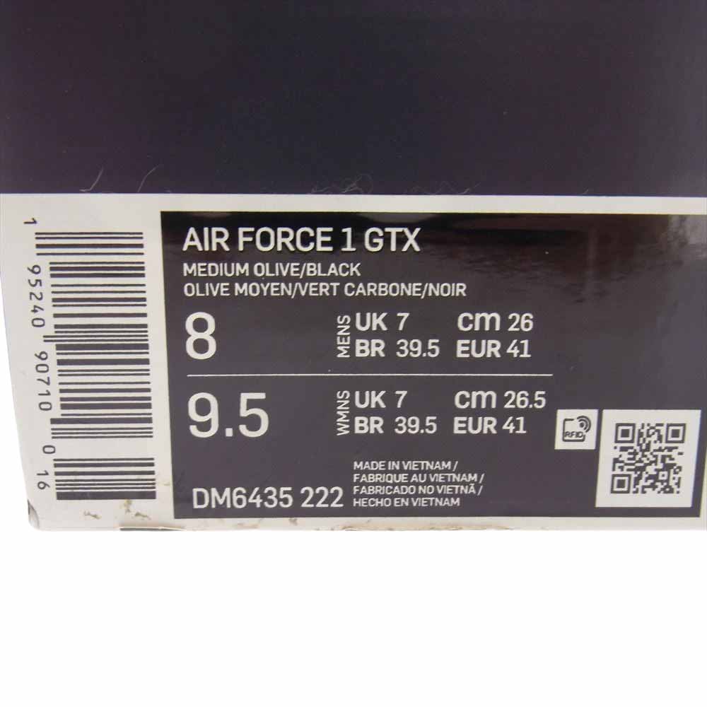 NIKE ナイキ DM6435-222 Air Force 1 GORE-TEX Medium Olive エアフォース1 ゴアテックス ミディアムオリーブ スニーカー モスグリーン系 26cm【中古】