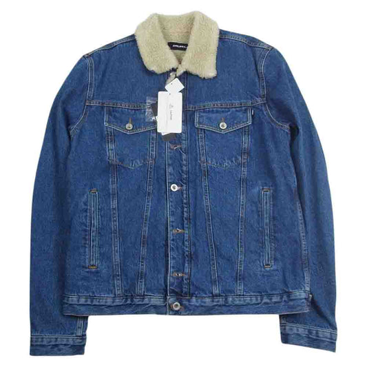 DIESEL ディーゼル BOA DENIM JACKET ボア デニムジャケット インディゴブルー系 XL【極上美品】【中古】