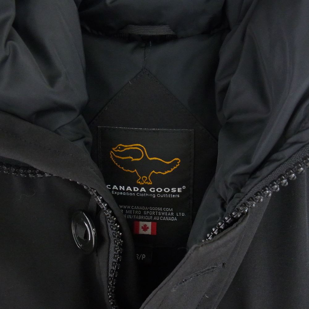 CANADA GOOSE カナダグース 3423JM 国内正規品 グリフィンタグ VANCOUVER JACKET バンクーバー ダウン ジャケット ブラック系 S【中古】