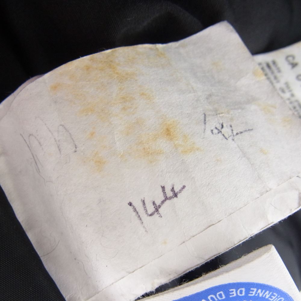 CANADA GOOSE カナダグース 3423JM 国内正規品 グリフィンタグ VANCOUVER JACKET バンクーバー ダウン ジャケット ブラック系 S【中古】