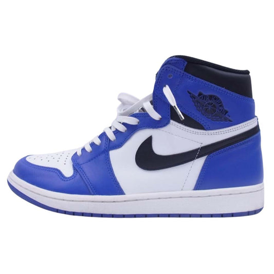 NIKE AIR JORDAN ナイキ ジョーダン 555088-403 Air Jordan 1 エアジョーダン AJ1 Retro High OG Game Royal レトロ ハイ ゲーム ロイヤル スニーカー ホワイト系 ブルー系 27cm【中古】