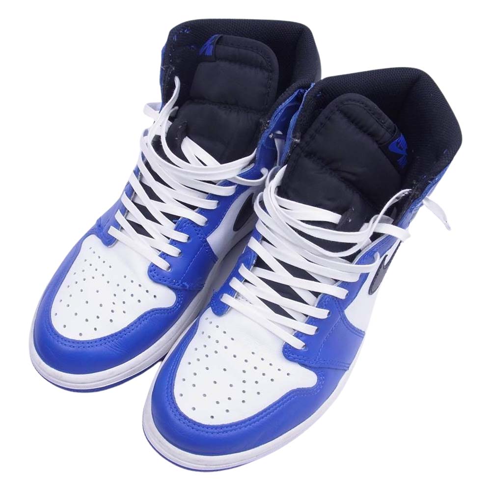 NIKE AIR JORDAN ナイキ ジョーダン 555088-403 Air Jordan 1 エアジョーダン AJ1 Retro High OG Game Royal レトロ ハイ ゲーム ロイヤル スニーカー ホワイト系 ブルー系 27cm【中古】
