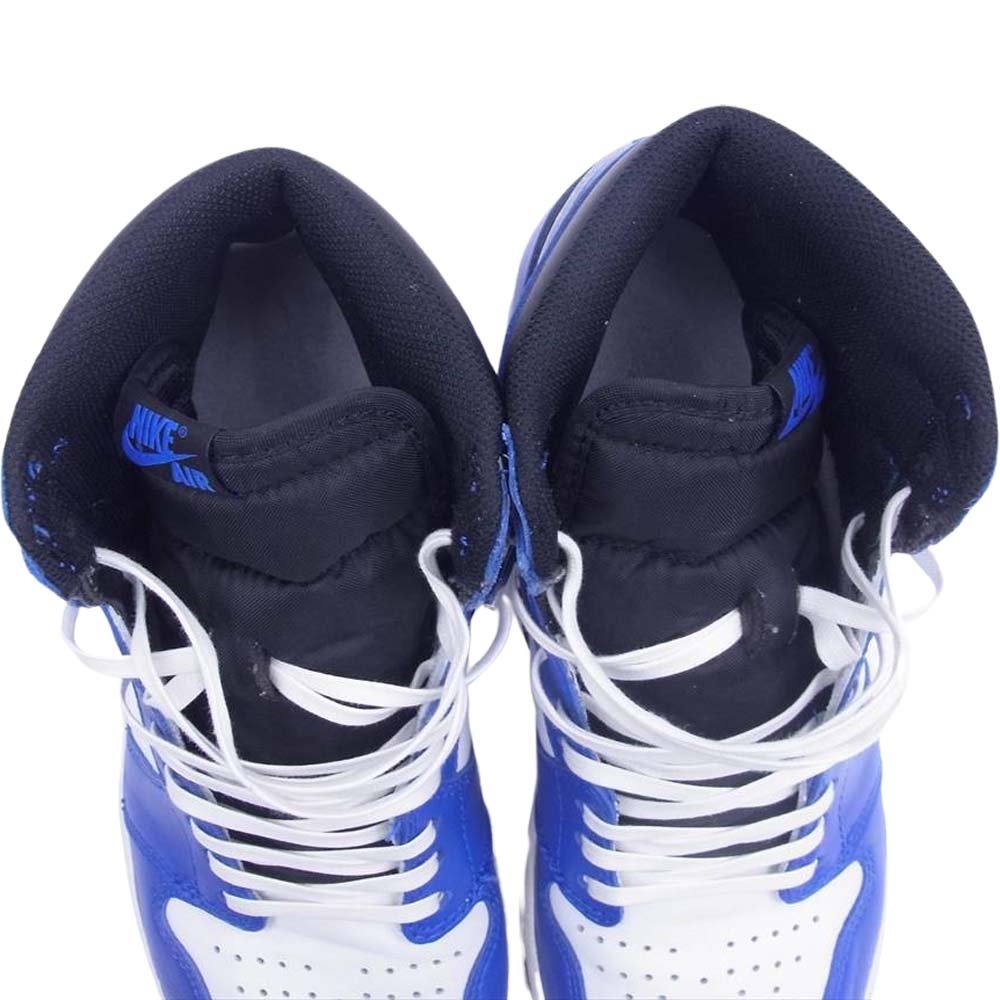 NIKE AIR JORDAN ナイキ ジョーダン 555088-403 Air Jordan 1 エアジョーダン AJ1 Retro High OG Game Royal レトロ ハイ ゲーム ロイヤル スニーカー ホワイト系 ブルー系 27cm【中古】