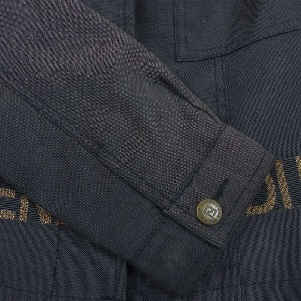 FENDI フェンディ オールド ロゴ ファー トラック ジャケット ダークグレー系 S【中古】