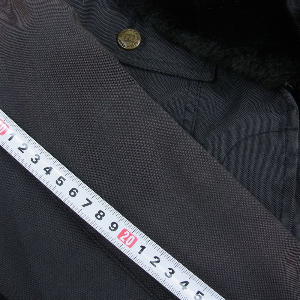 FENDI フェンディ オールド ロゴ ファー トラック ジャケット ダークグレー系 S【中古】