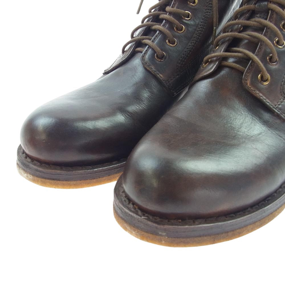 VISVIM ビズビム FIL EXCLUSIVE VIRGIL BOOTS CREPE-FOLK DK.BROWN バージル ブーツ ダークブラウン系【中古】