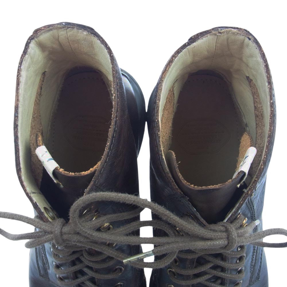 VISVIM ビズビム FIL EXCLUSIVE VIRGIL BOOTS CREPE-FOLK DK.BROWN バージル ブーツ ダークブラウン系【中古】