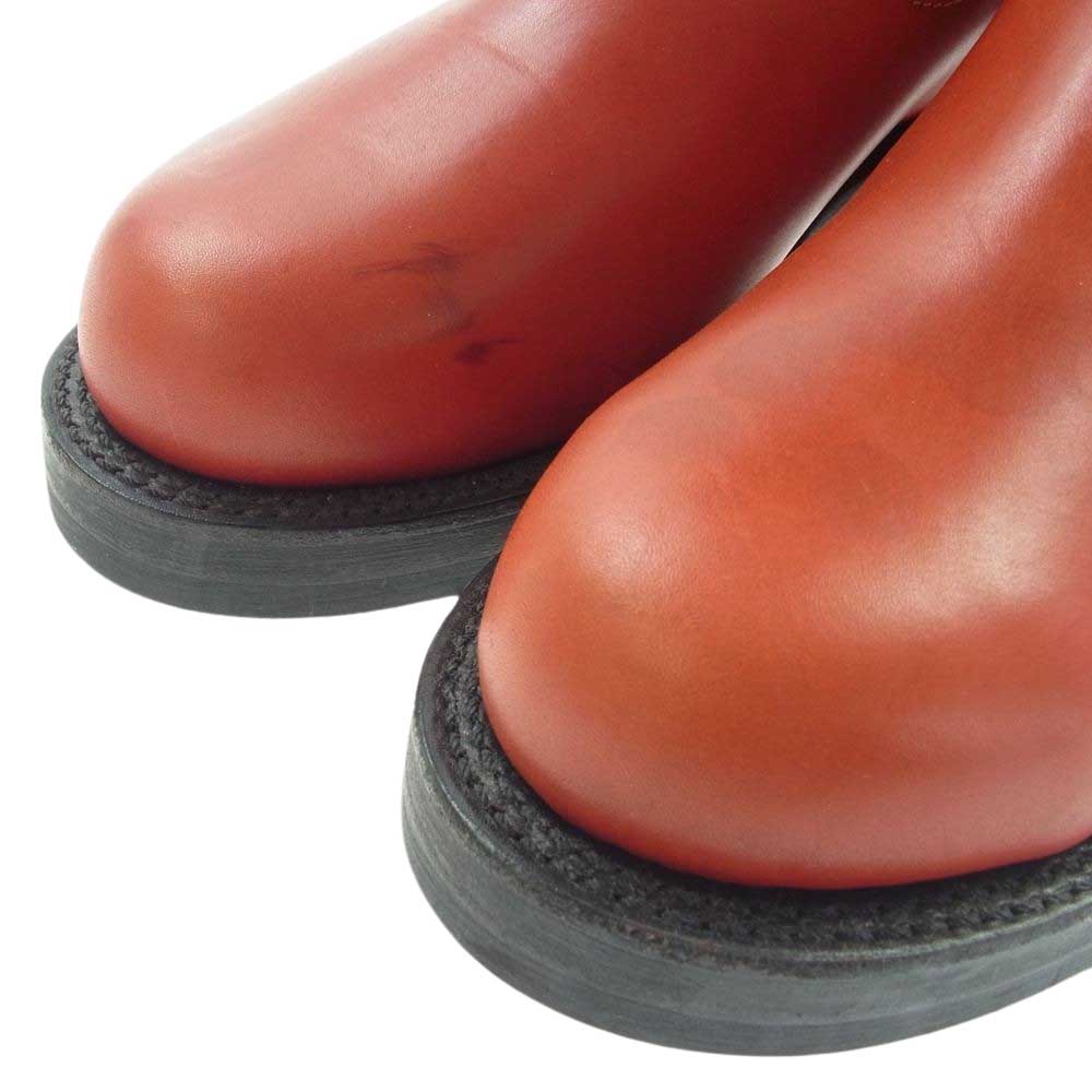 MADE IN GM JAPAN メイドインジーエムジャパン WOLFS HEAD ウルフズ ヘッド レザー エンジニア ブーツ レッド系 8.5【中古】