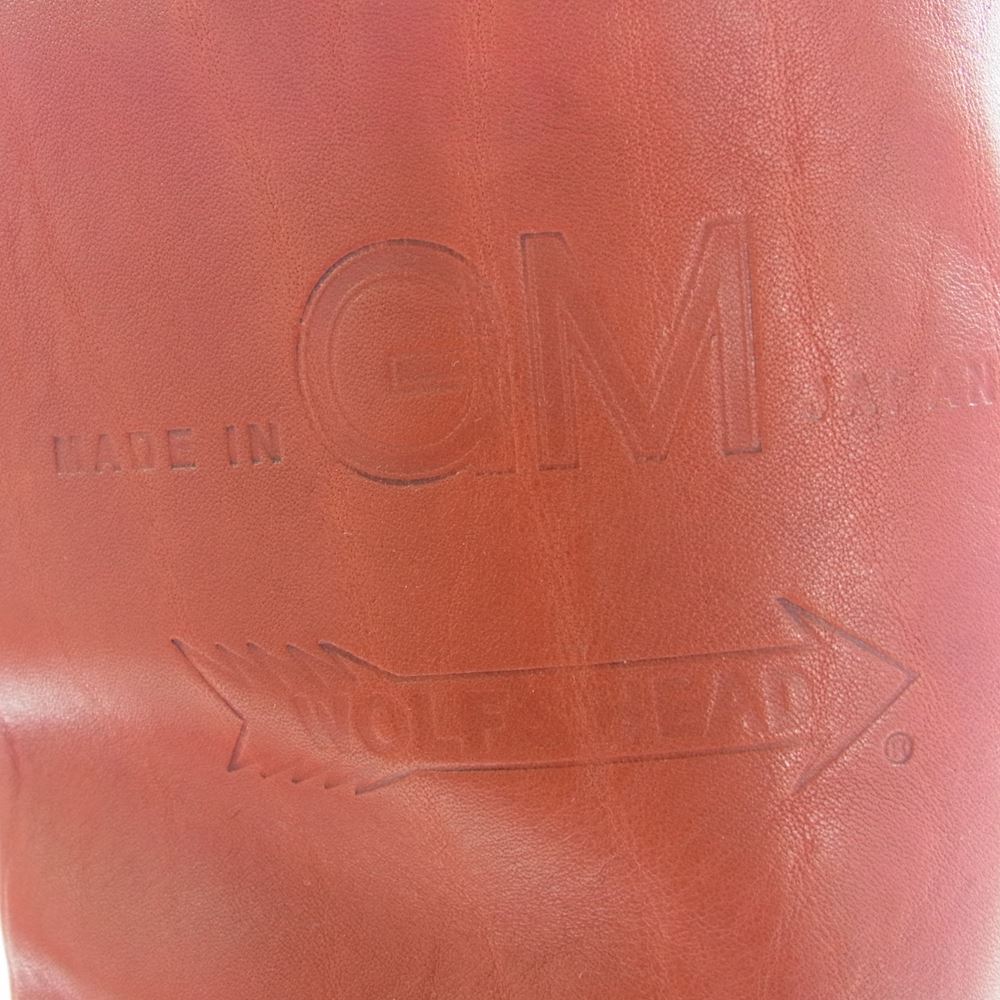 MADE IN GM JAPAN メイドインジーエムジャパン WOLFS HEAD ウルフズ ヘッド レザー エンジニア ブーツ レッド系 8.5【中古】