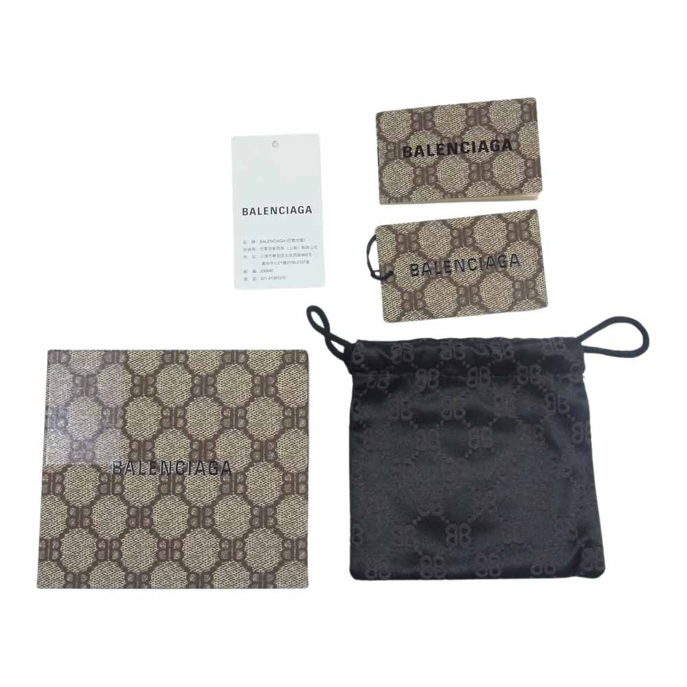 GUCCI グッチ BALENCIAGA バレンシアガ The Hacker Card Case Canvas Jacquard ハッカープロジェクト キャンバス カードケース ブラック系【極上美品】【中古】