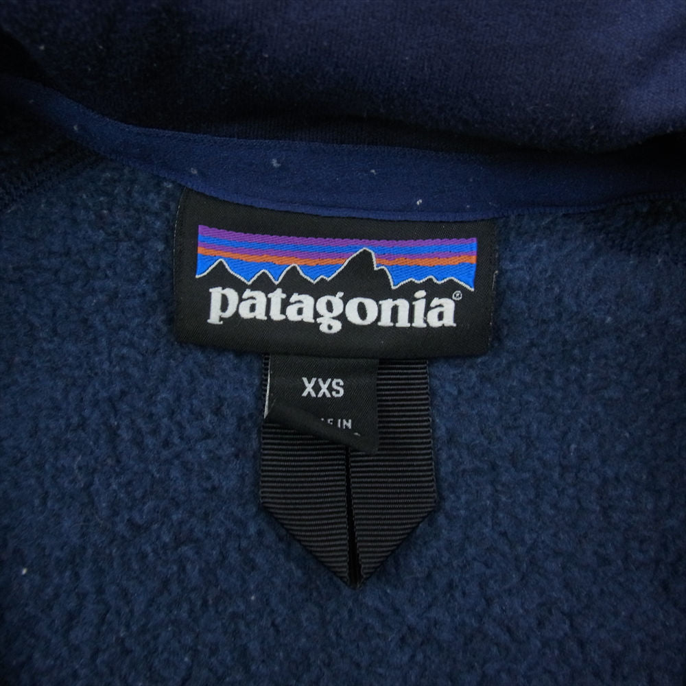 patagonia パタゴニア 16SS 25542 16年製 Better Sweater ベター セーター フルジップ フリース ジャケット ネイビー系 XXS【中古】