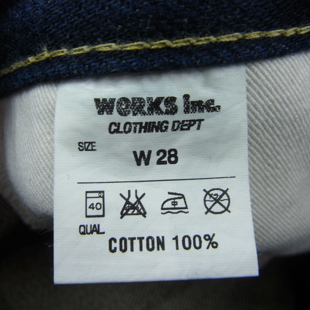 IRON HEART アイアンハート IH-634-XHS 25oz セルビッチ デニム パンツ ストレート ジーンズ インディゴブルー系 W28　L34【中古】