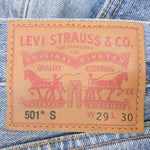 Levi's リーバイス 501S ストレッチ スキニー デニムパンツ ジーンズ ライトブルー系 W29/L30【中古】