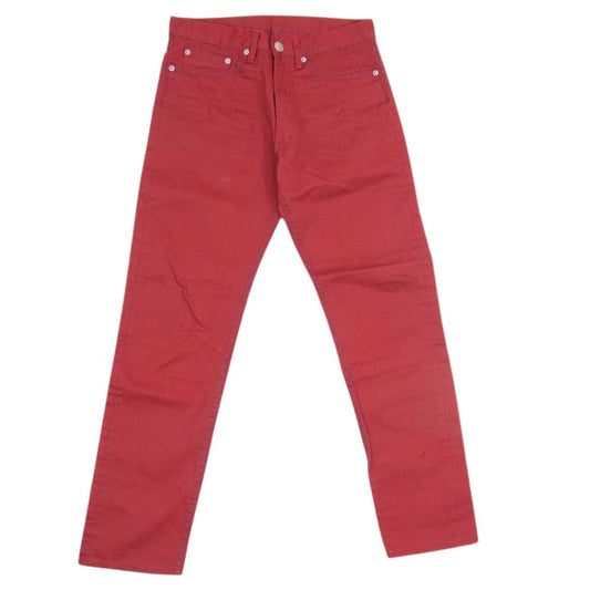 WOLF'S HEAD ウルフズヘッド スリムフィット チノ トラウザーズ パンツ レッド系 30【中古】