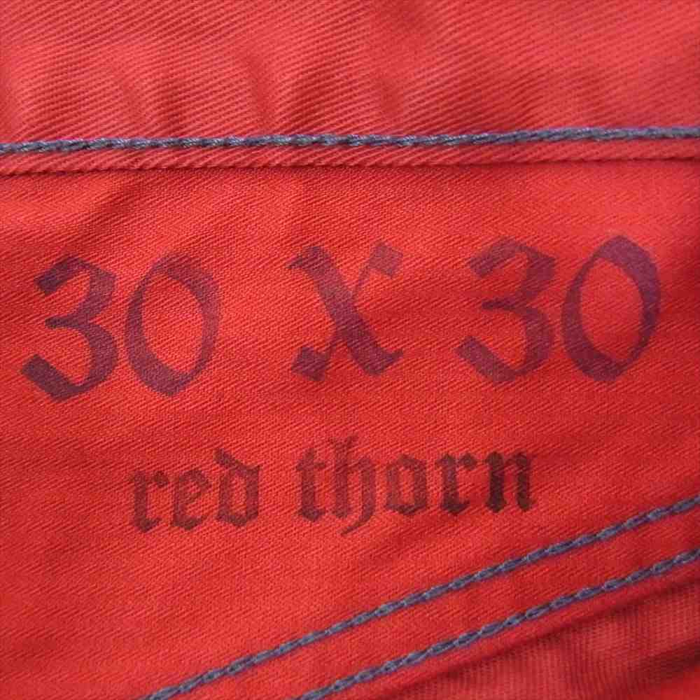 WOLF'S HEAD ウルフズヘッド スリムフィット チノ トラウザーズ パンツ レッド系 30【中古】