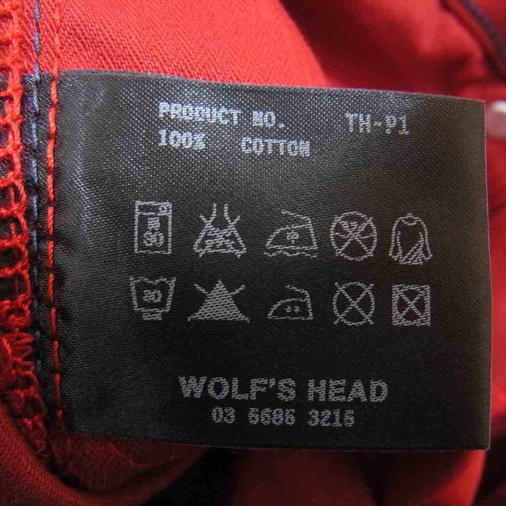 WOLF'S HEAD ウルフズヘッド スリムフィット チノ トラウザーズ パンツ レッド系 30【中古】