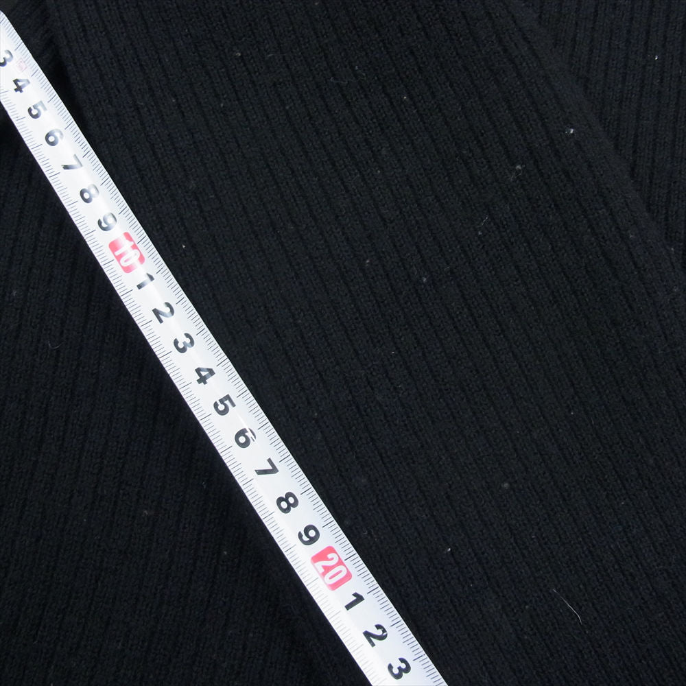 BURBERRY BLACK LABEL バーバリーブラックレーベル BMT15-115-09 ロゴ刺繍 ニット切替 フェイクスエード 中綿 ブルゾン ジャケット ブラック系 3【中古】