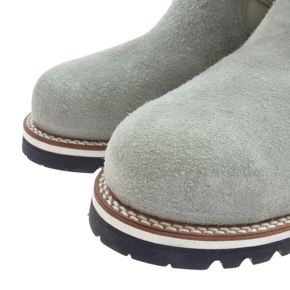 ティーアールフォーサスペンション ダブルストラップ エンジニア ブーツ グレー系 オフホワイト系 8.5【中古】