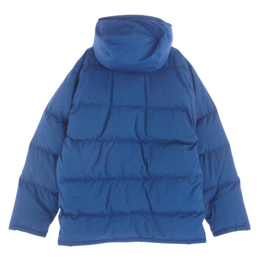 THE NORTH FACE ノースフェイス USA製 80s 茶タグ 着脱可能フード付き フーディ ダウン ジャケット ブルー系 L【中古】