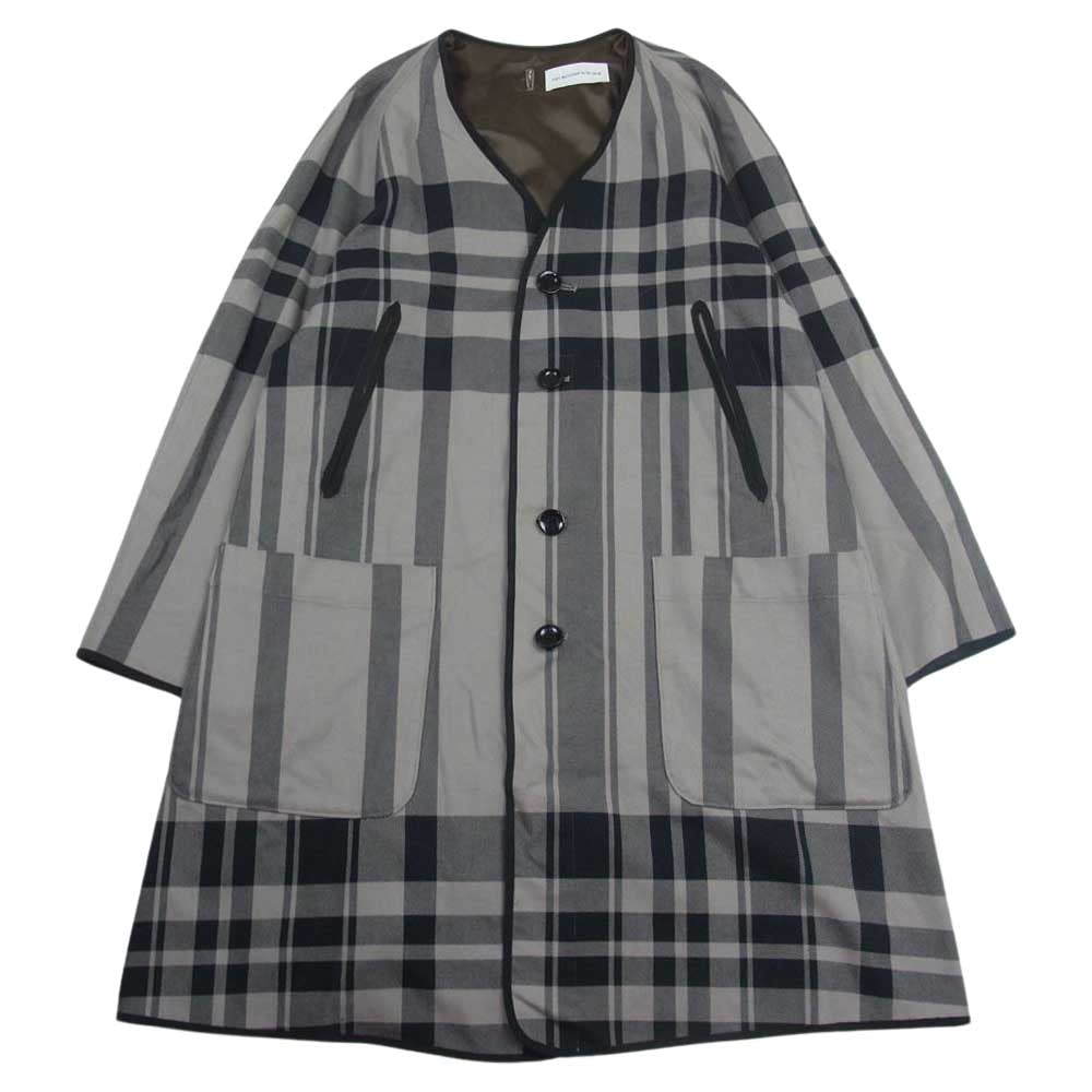 DIET BUTCHER SLIM SKIN ダイエットブッチャースリムスキン 19AW コットン チェック ライナー コート グレージュ系【中古】