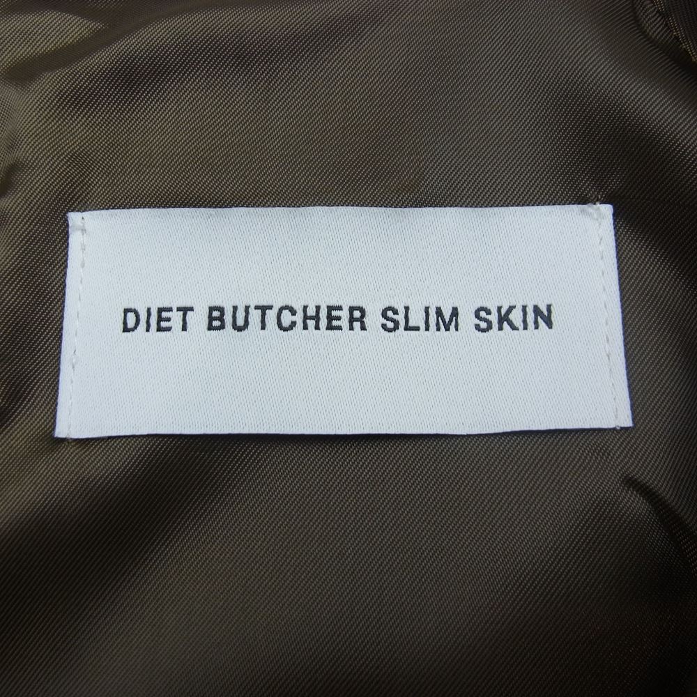 DIET BUTCHER SLIM SKIN ダイエットブッチャースリムスキン 19AW コットン チェック ライナー コート グレージュ系【中古】