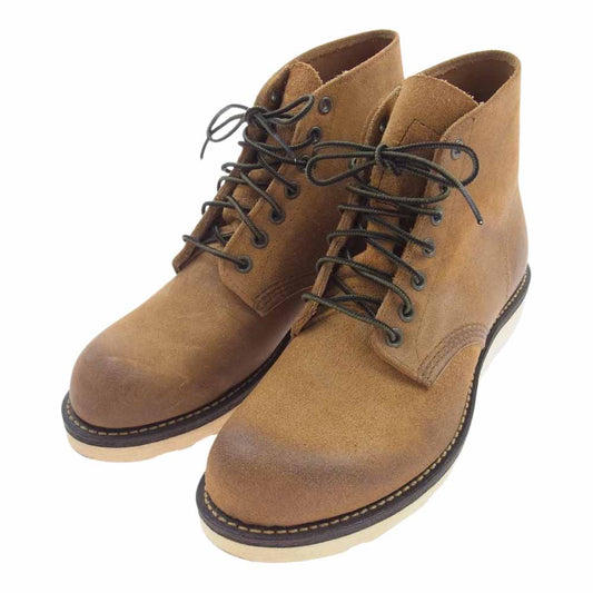RED WING レッドウィング 8151 CLASSIC ROUND-TOE アイリッシュセッター クラシック ラウンドトゥ ワーク ブーツ ベージュ系 25cm【中古】