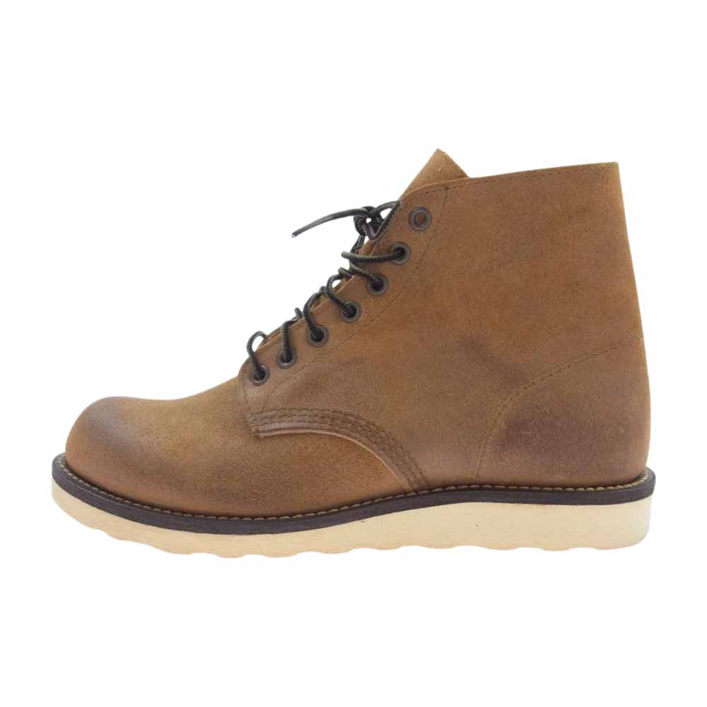 RED WING レッドウィング 8151 CLASSIC ROUND-TOE アイリッシュセッター クラシック ラウンドトゥ ワーク ブーツ ベージュ系 25cm【中古】