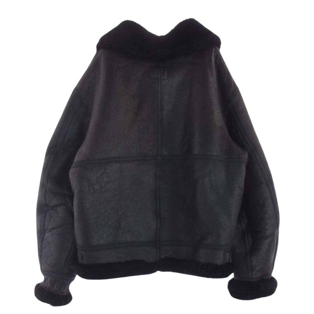 AVIREX アヴィレックス USA製 B-3 ムートン フライト ジャケット ブラック ブラック系 42【中古】