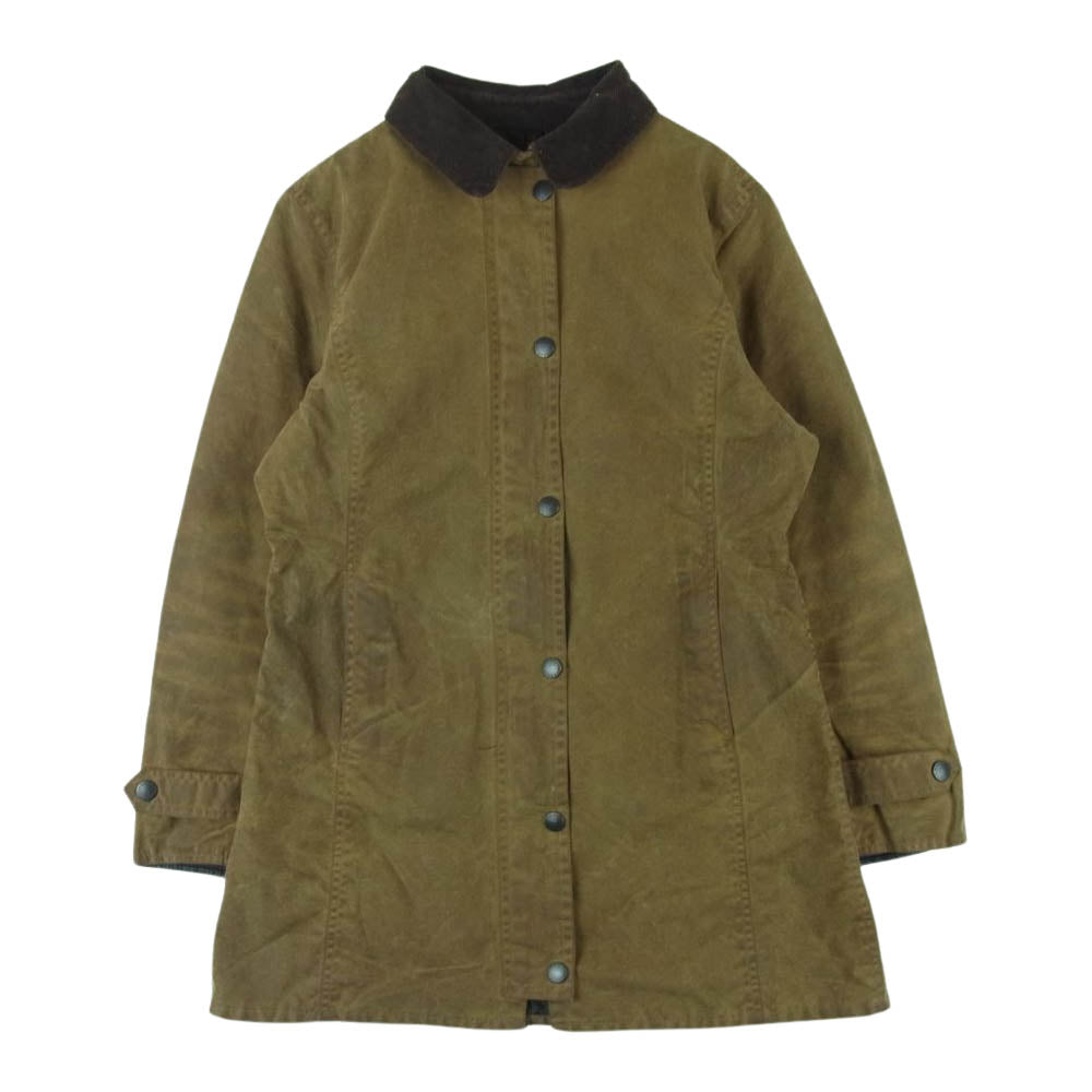 Barbour バブアー 英国製 NEWMARKET JKT UK スリーワラント ニューマーケット オイルド ジャケット カーキ系 ブラウン系 12【中古】