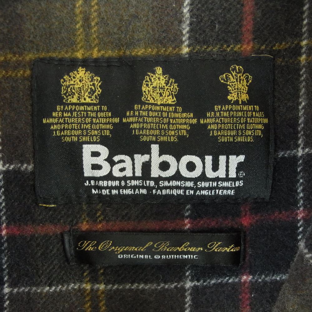 Barbour バブアー 英国製 NEWMARKET JKT UK スリーワラント ニューマーケット オイルド ジャケット カーキ系 ブラウン系 12【中古】