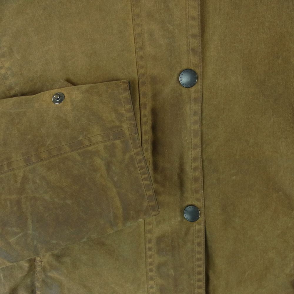 Barbour バブアー 英国製 NEWMARKET JKT UK スリーワラント ニューマーケット オイルド ジャケット カーキ系 ブラウン系 12【中古】